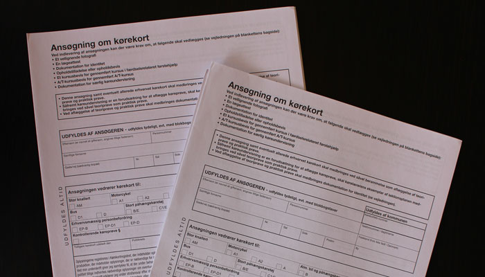 Ansøgning til generhvervelse af kørekort